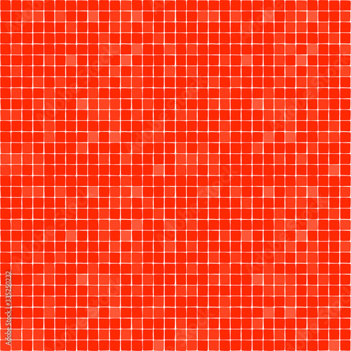 Simple repeated pattern of bright orange resquare tiles
