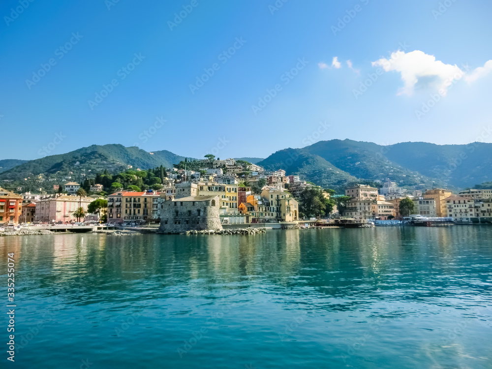 Travel view of town Rapallo at Italy Travel view of town Rapallo at Italy