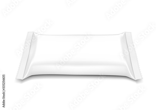 Flow Pillow Pack Isolated On White Background