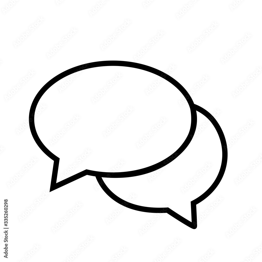 Speech bubble icon communication vector illustration Speech bubble icon communication vector illustration
