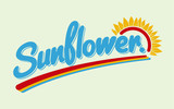 retro sunflower drawing and sunflower fashion slogan for different apparel and T-shirt. - Vector