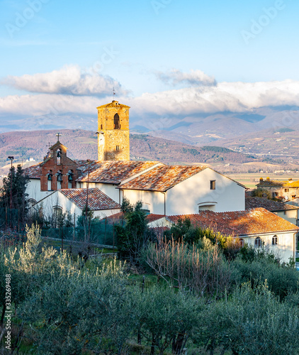 Anghiari, village in Tuscany, Italy. Famous for the 