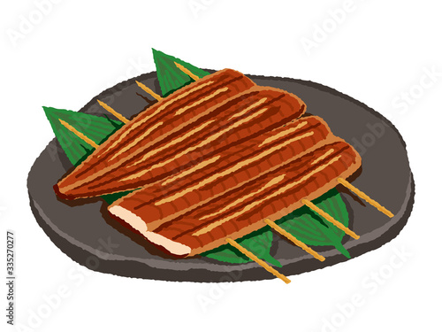 うなぎ蒲焼のイラスト