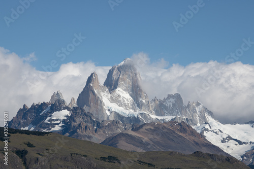 Torres del Paine  National Park - Laguna Torres  famous landmark of Patagonia  Chile