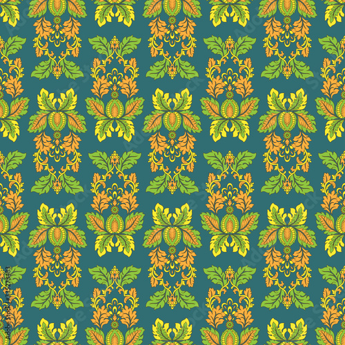Seamless vintage vector background. Vector floral wallpaper
