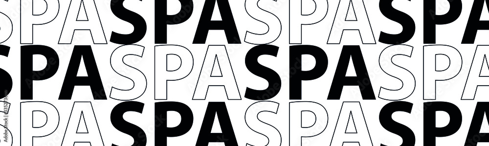 spa lettering. The illustration is isolated on a white background. Can be used for banners and web design. spa lettering. The illustration is isolated on a white background. Can be used for banners and web design.