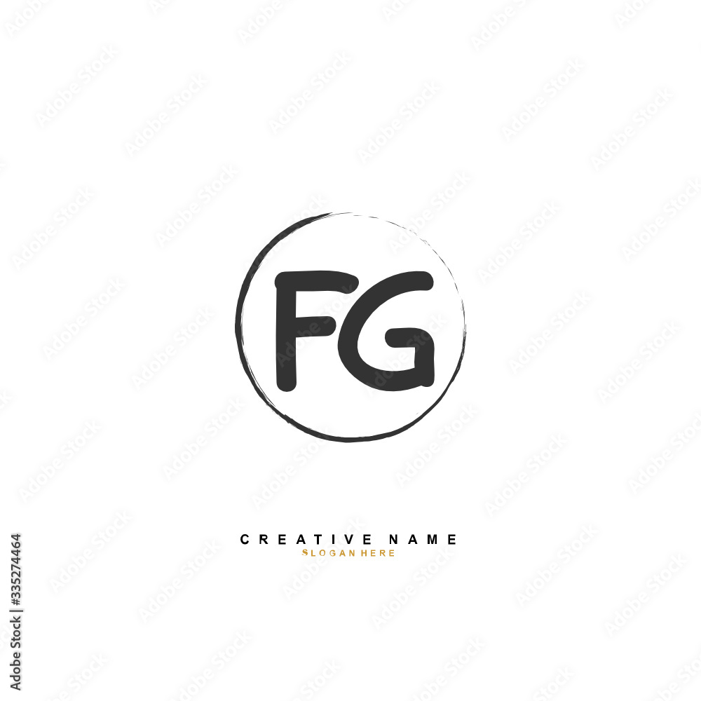 F G FG Initial logo template vector. Letter logo concept F G FG Initial logo template vector. Letter logo concept