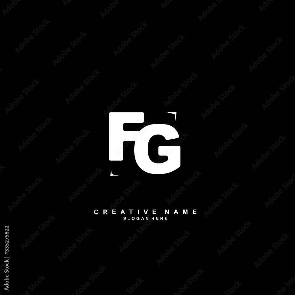 F G FG Initial logo template vector. Letter logo concept F G FG Initial logo template vector. Letter logo concept