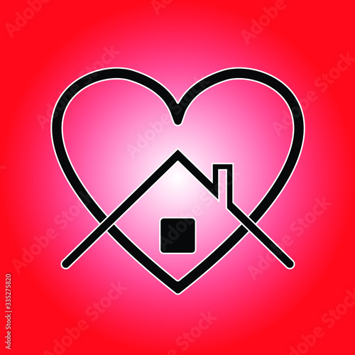 Stay home. Quarantine concept. Vector illustration