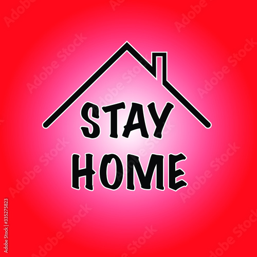 Stay home. Quarantine concept. Vector illustration
