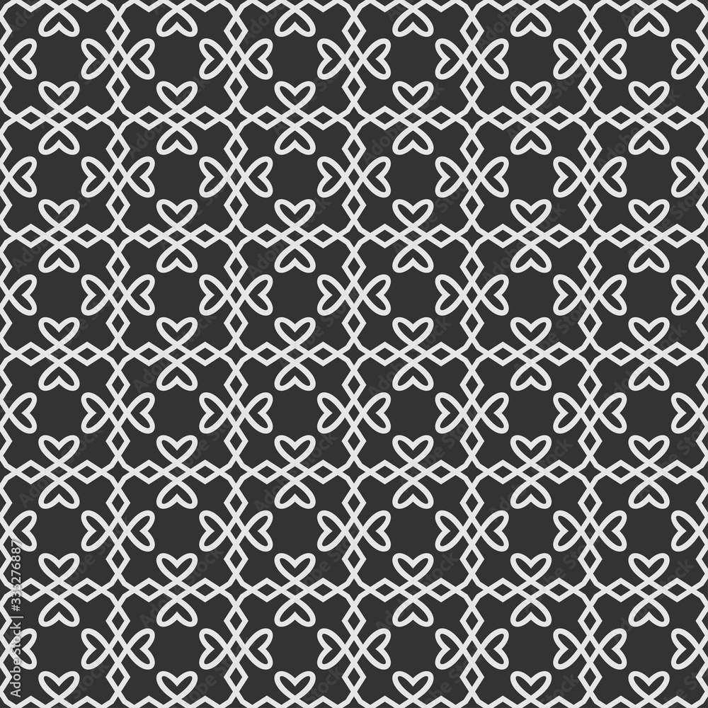 Black and white decorative seamless pattern. Texture design: textiles, wallpaper, wrapping paper. Vector art. Black and white decorative seamless pattern. Texture design: textiles, wallpaper, wrapping paper. Vector art.