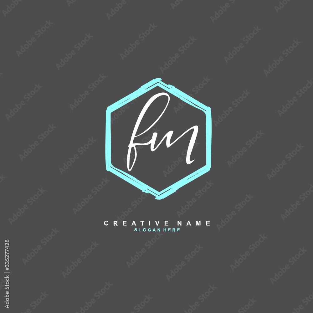 F M FM Initial logo template vector. Letter logo concept F M FM Initial logo template vector. Letter logo concept