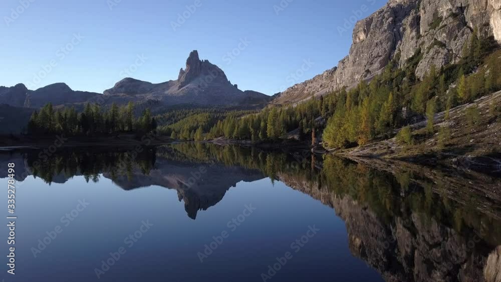 Croda da Lago is a small mountain chain in the central Dolomites in Veneto, northern Italy, just east of the Giau Pass. The highest peak of the group, the Cima d'Ambrizzola has an elevation of 2,715m Croda da Lago is a small mountain chain in the central Dolomites in Veneto, northern Italy, just east of the Giau Pass. The highest peak of the group, the Cima d'Ambrizzola has an elevation of 2,715m