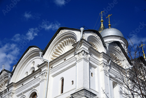 Architecture of Moscow Kremlin. Popular landmark.