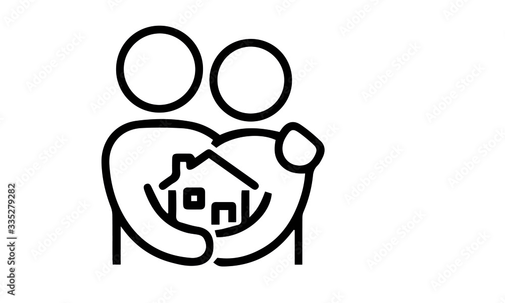 Home Buying icons vector design black and white Home Buying icons vector design black and white