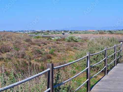 Beautiful lagoon Lagoa dos Salgados near Albufeira in Portugal