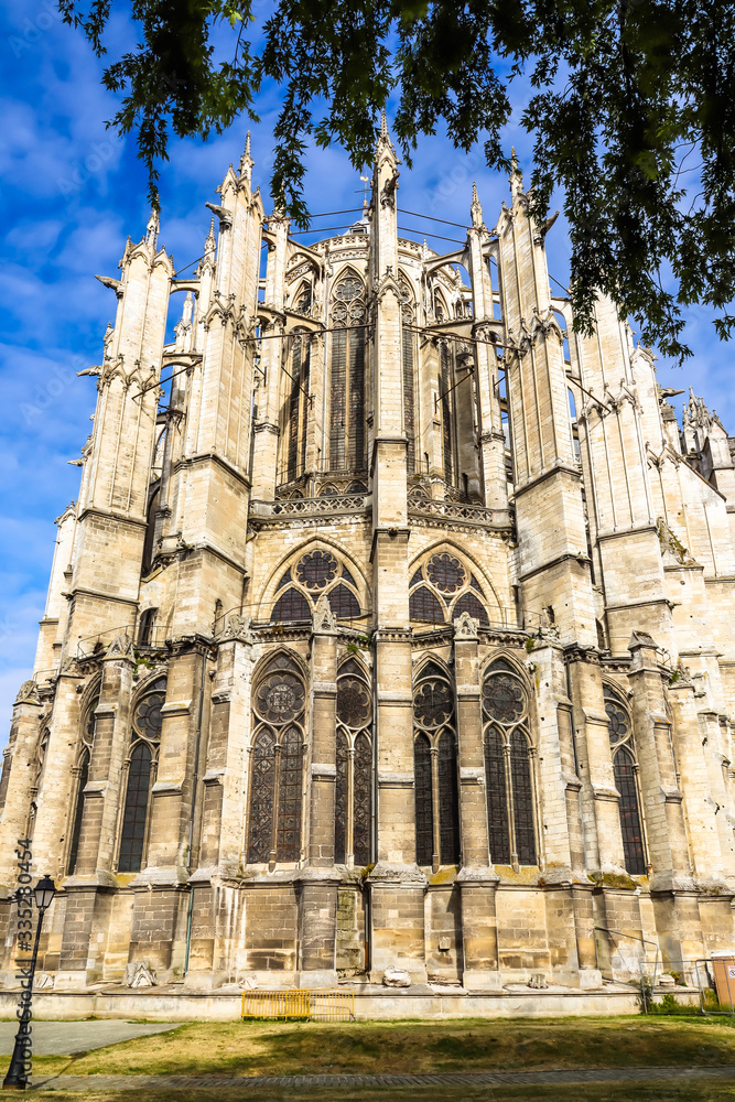 The Cathedral of Saint Peter of Beauvais, Roman Catholic church is of the Gothic style in the Beauvais, France