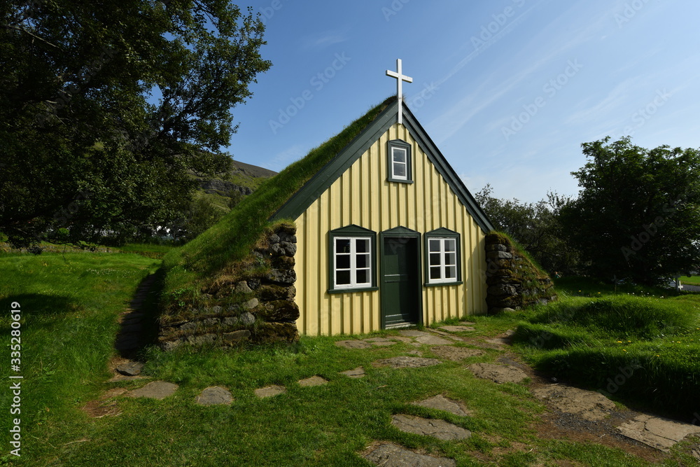 old wooden church in Iceland old wooden church in Iceland