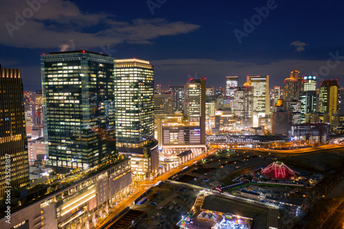 skyline cityscape of Osaka in Japan © Chenxiaoyang