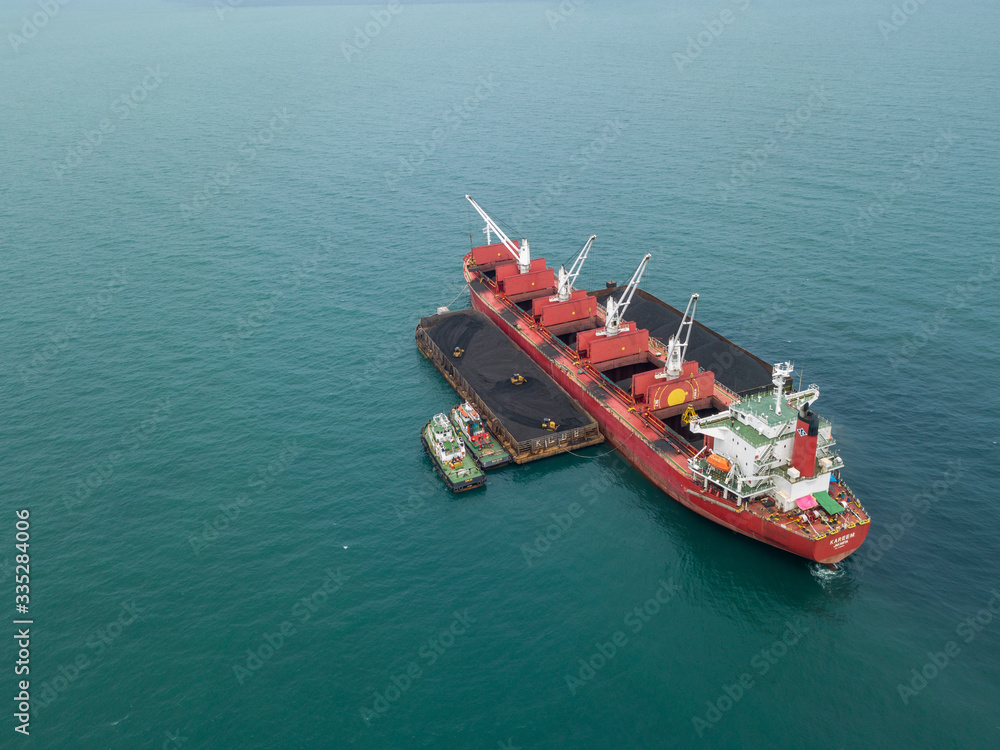 Coal shipping on MV aerial photography Coal shipping on MV aerial photography