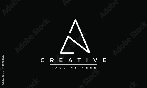AL Letter Logo Design. Creative Modern A L Letters icon vector Illustration.