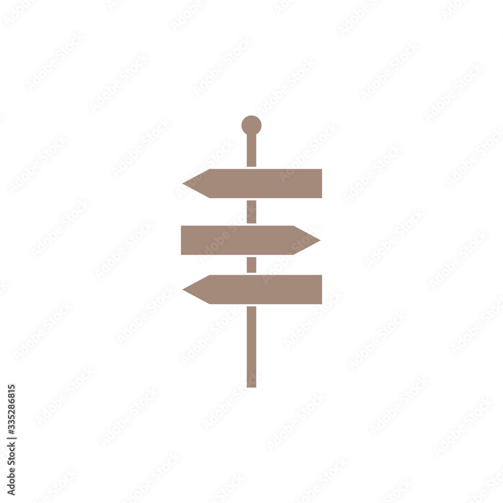 The signpost icon vector, solid illustration, pictogram isolated on white backround eps 10 The signpost icon vector, solid illustration, pictogram isolated on white backround eps 10