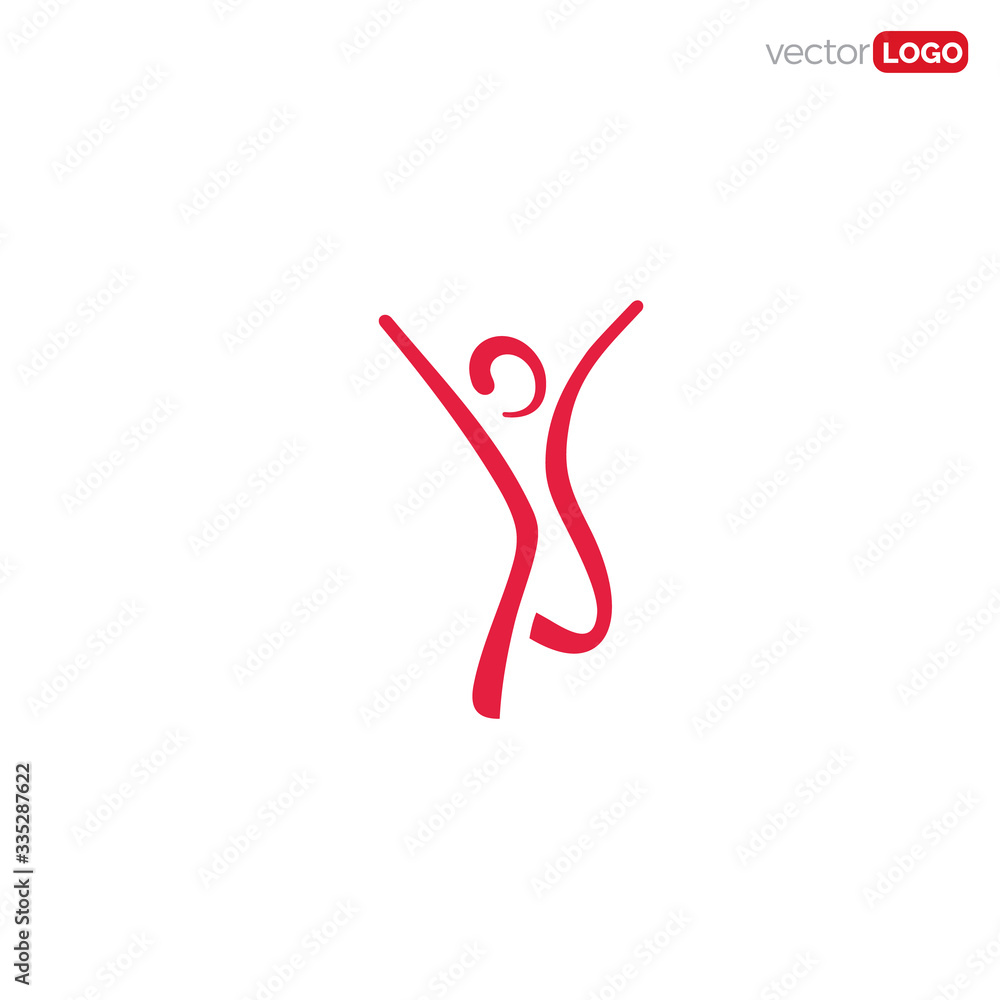 happy or active person icon/symbol/Logo Design Vector Template Illustration. happy or active person icon/symbol/Logo Design Vector Template Illustration.
