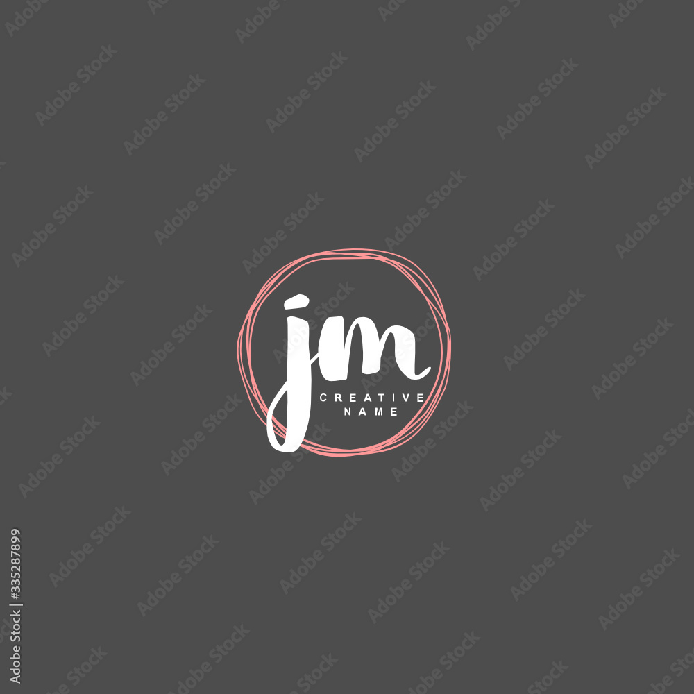 J M JM Initial logo template vector. Letter logo concept J M JM Initial logo template vector. Letter logo concept