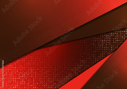 Modern abstract geometric background. Overlapping triangles, halftones, bright gradient. Template for your corporate design.