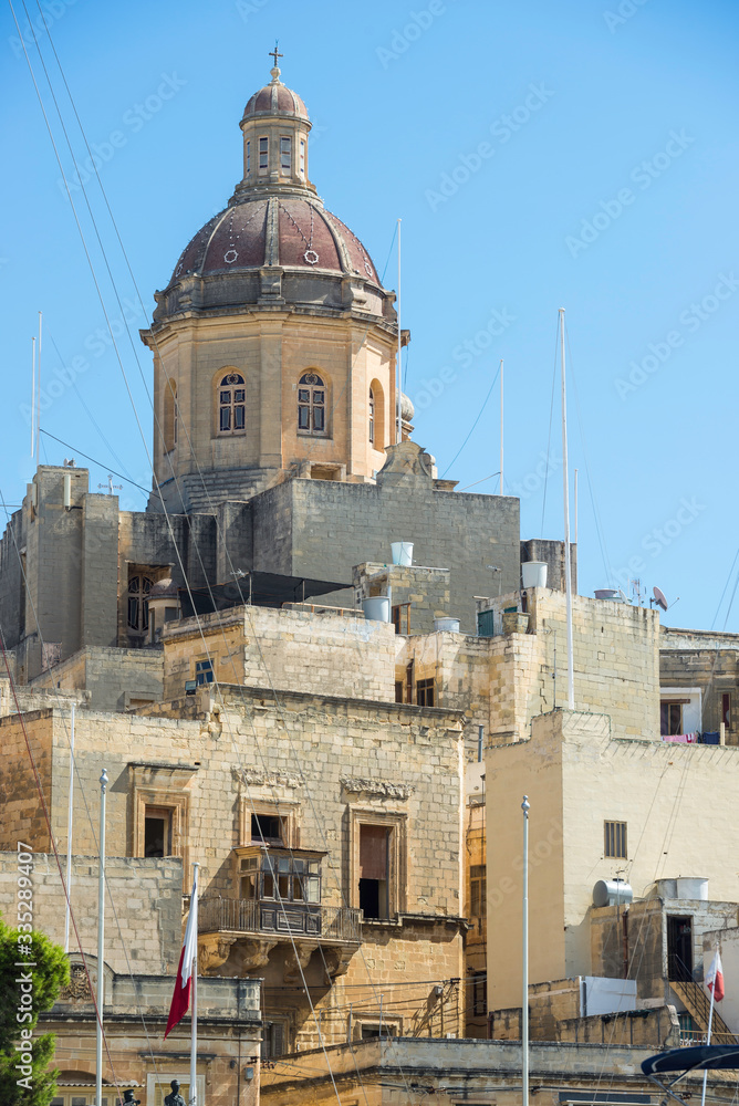 Malta / Malta 09/30/2015.St. Lawrence's Church, Vittoriosa, Malta