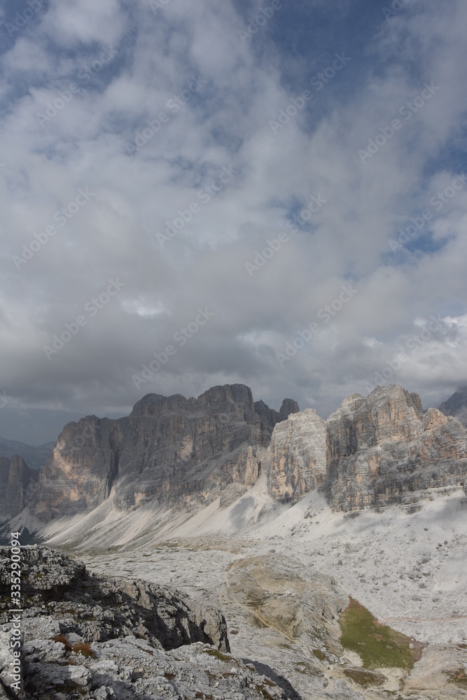 mountain landscape with clouds