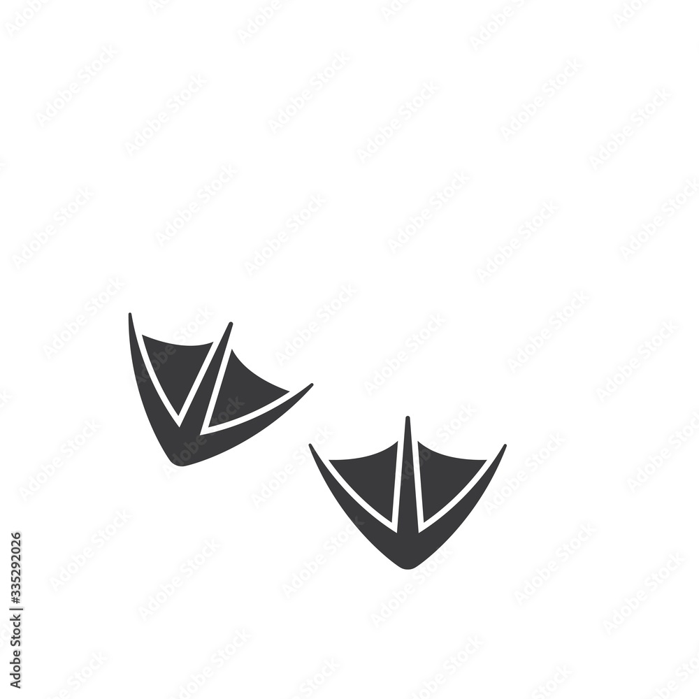 print of duck foot vector illustration design print of duck foot vector illustration design