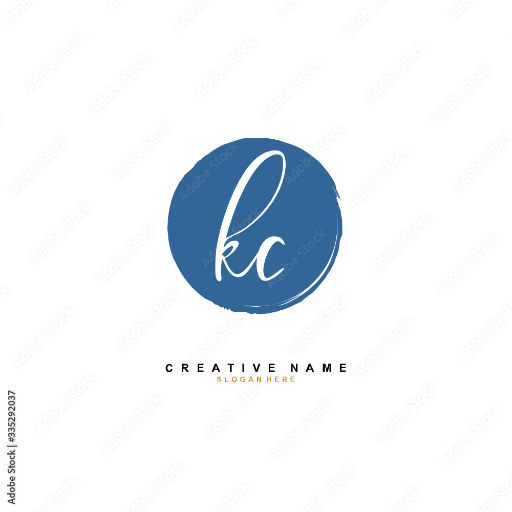 K C KC Initial logo template vector. Letter logo concept K C KC Initial logo template vector. Letter logo concept