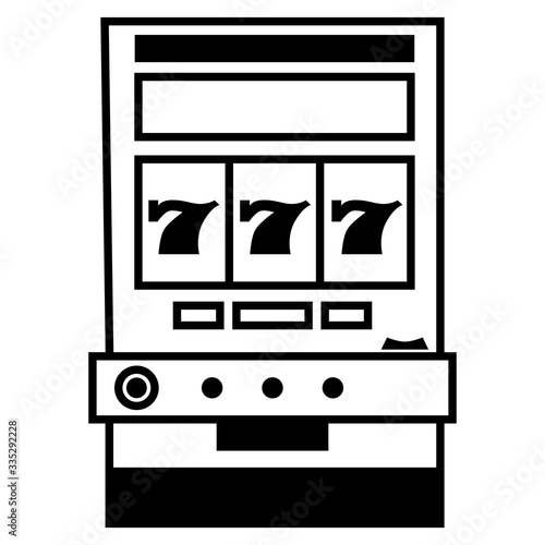 スロット　フィーバー　777　イラスト　アイコン