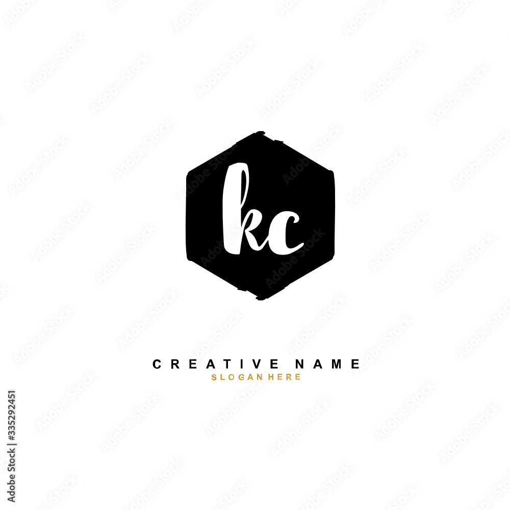 K C KC Initial logo template vector. Letter logo concept K C KC Initial logo template vector. Letter logo concept