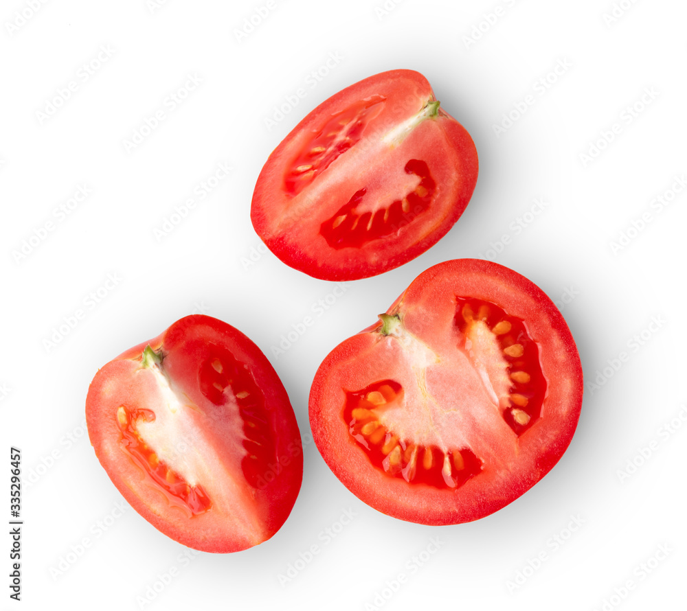 Fresh tomatoes on white background Fresh tomatoes on white background