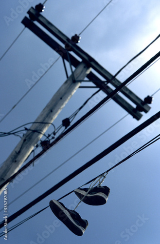 Sneakers on a Wire