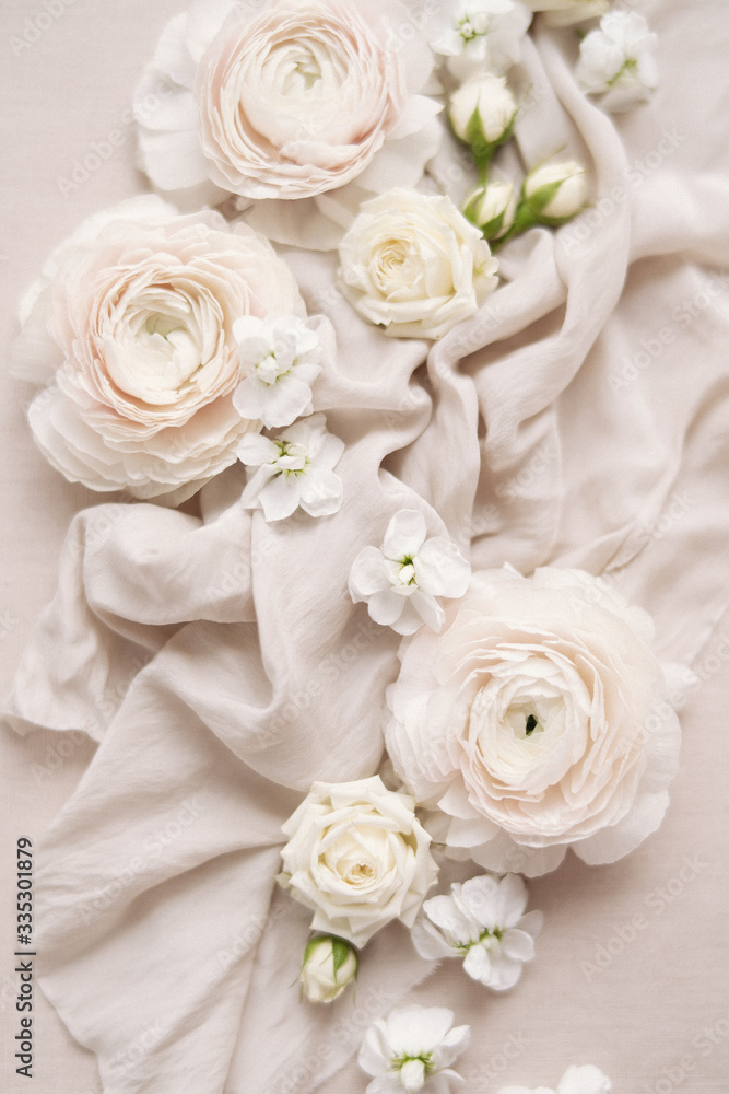 Flatlay, flowers Flatlay, flowers
