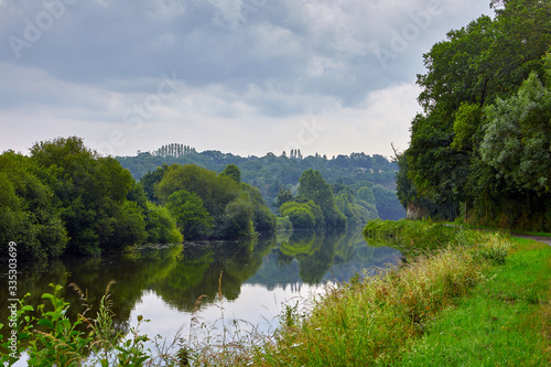 Image of the Vilaine Riverside with trees, Brittany, France © Gary P le Feuvre