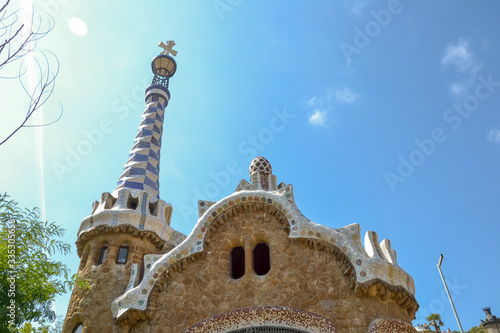 Park Güell vom Architekten Antonio Gaudi in Barcelona