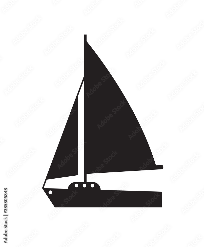Yacht ship object pleasure vessel silhouette Yacht ship object pleasure vessel silhouette