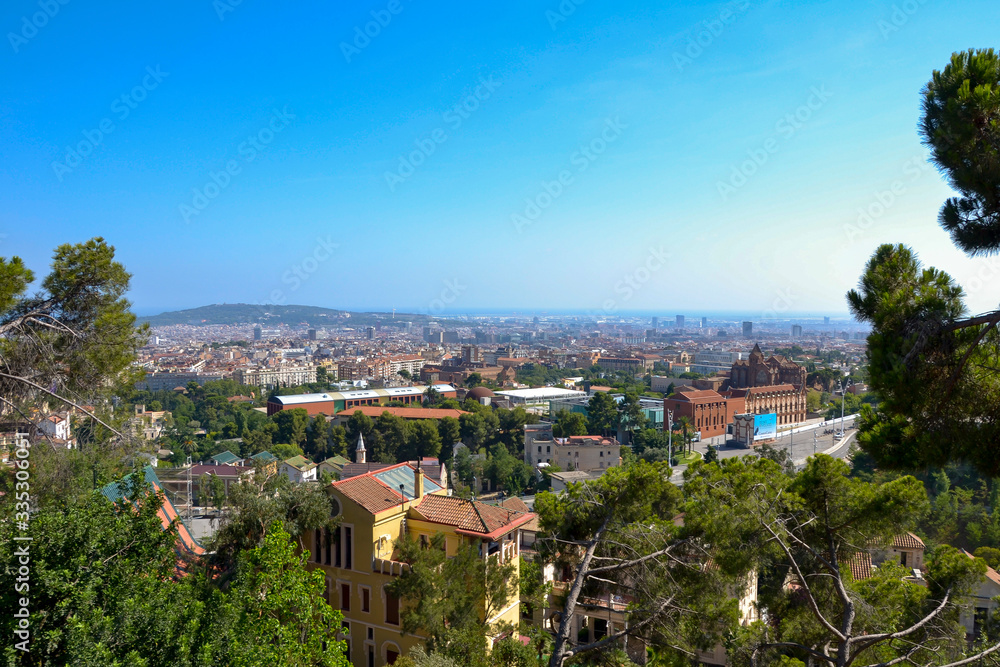Blick über Barcelona vom Tibidabo