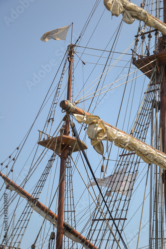 Mast eines Segelschiffs