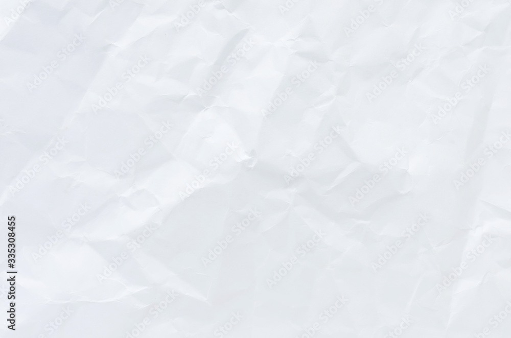 Obraz premium white crumpled paper texture background.