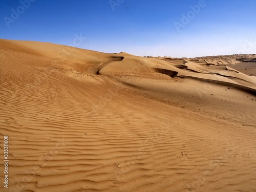 The wind makes the sand of the Omani desert a beautiful formation, Oman