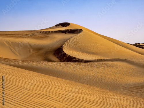 The wind makes the sand of the Omani desert a beautiful formation  Oman