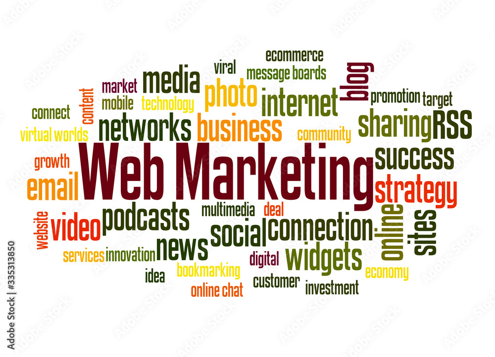 Web marketing word cloud concept 2