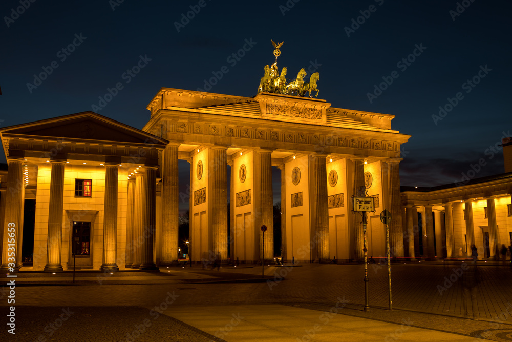 The Brandenburg Gate in Berlin