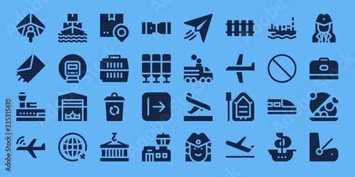 airplane icon set