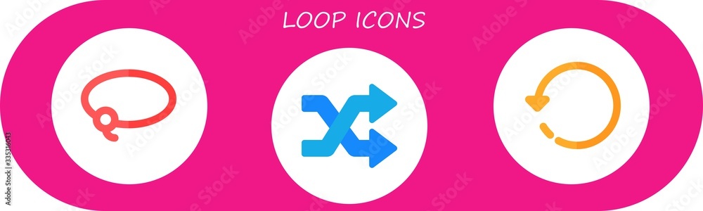 loop icon set loop icon set